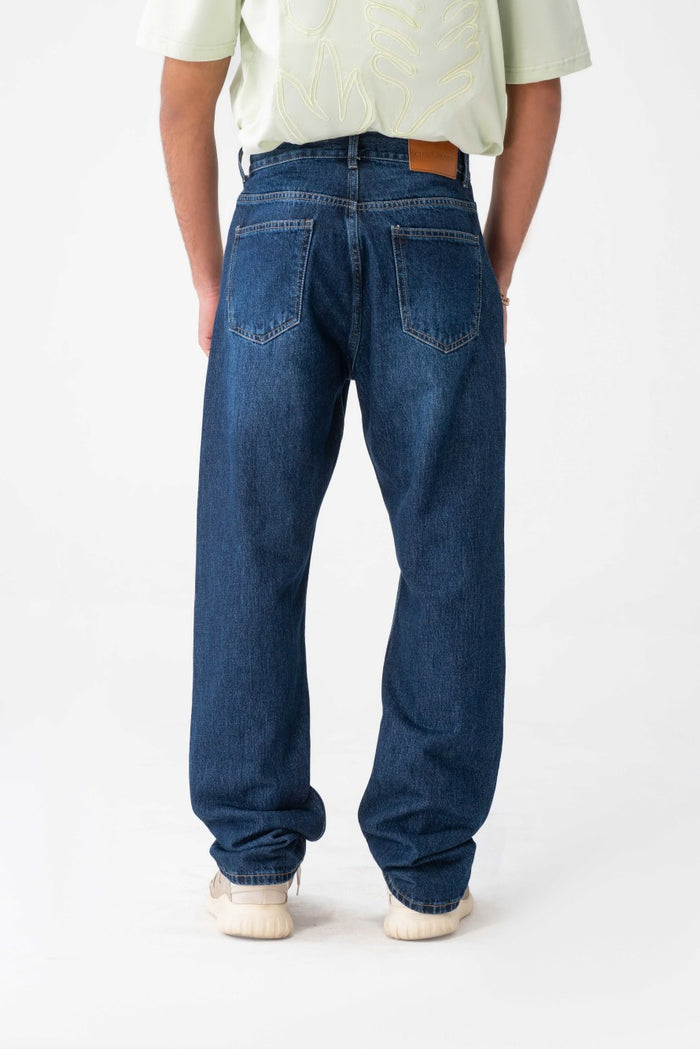 Straight Leg Denim Jeans – Men