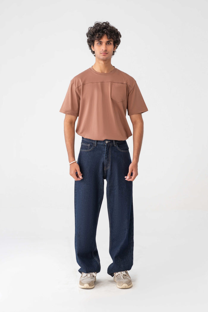 Straight Leg Denim Jeans – Men