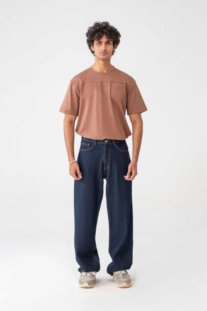 Straight Leg Denim Jeans – Men