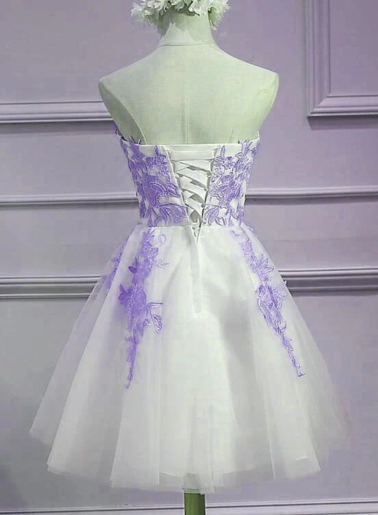 Strapless Sweetheart Homecoming Dress 2024 Corset Back