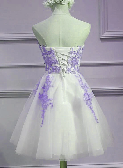 Strapless Sweetheart Homecoming Dress 2024 Corset Back
