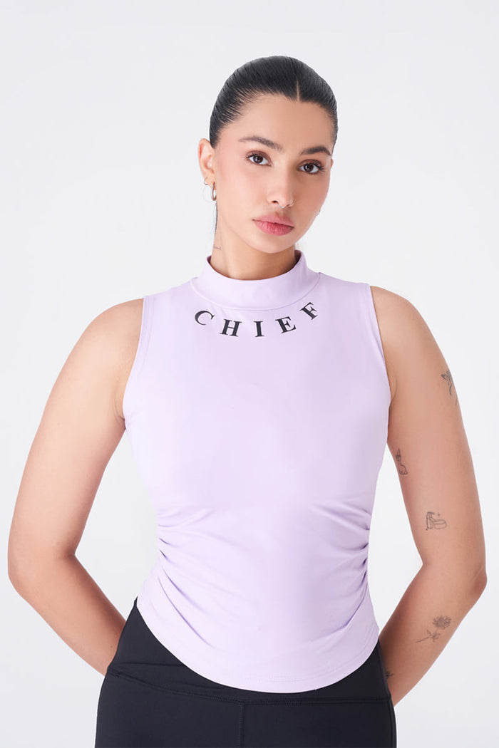 Stylish Lilac Sleeveless Tank for Workout
