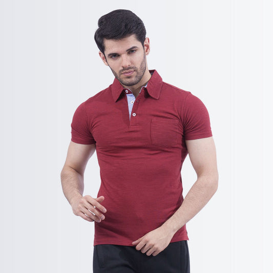 Stylish Maroon Polo Shirt
