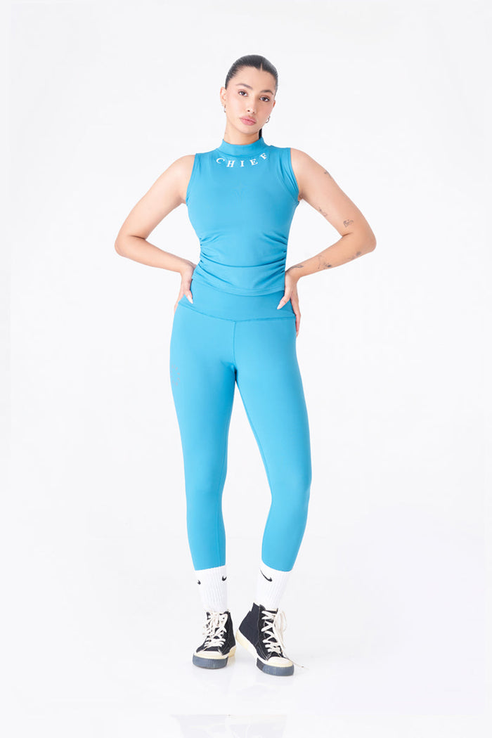 Stylish Royal Green Sleeveless Tank for Workout