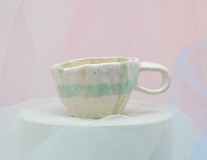 Subtle Plaid Cup - Juice Ceramics