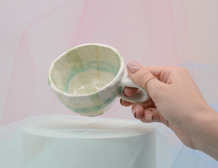 Subtle Plaid Cup - Juice Ceramics