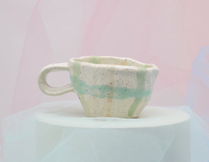 Subtle Plaid Cup - Juice Ceramics