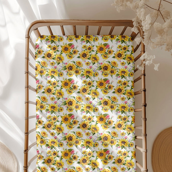 Suns and Roses (Sunflowers) Crib Sheet - Jammie Session