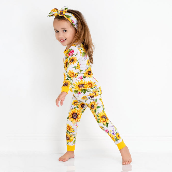 Suns and Roses (Sunflowers) Long Sleeve PJ's - Jammie Session