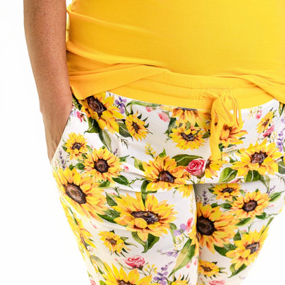 Suns and Roses (Sunflowers) Women's Jogger Pants - Jammie Session