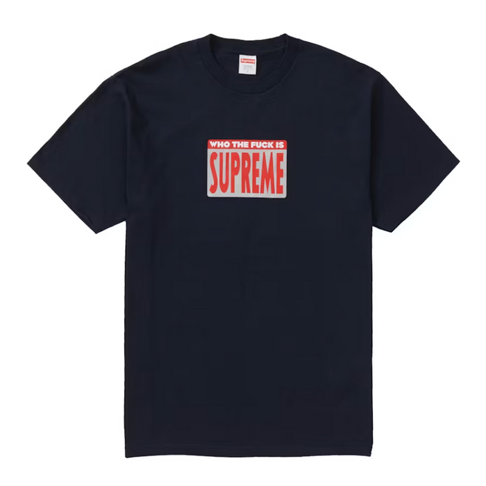 Supreme Who The Fuck Tee Navy