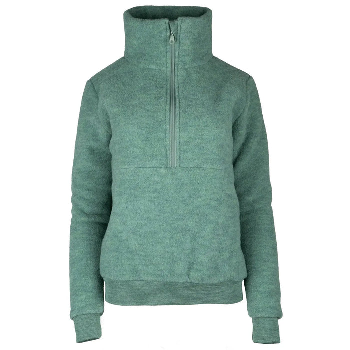 Sweat femme en polaire de laine mérinos bio Reiff