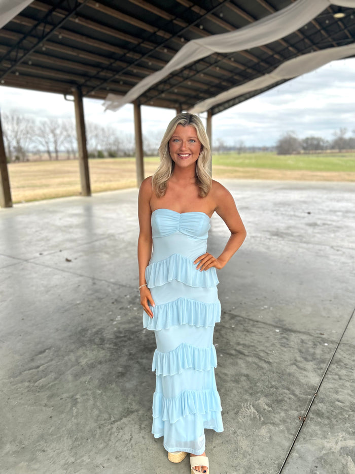 SWEETHEART STRAPLESS MAXI DRESS