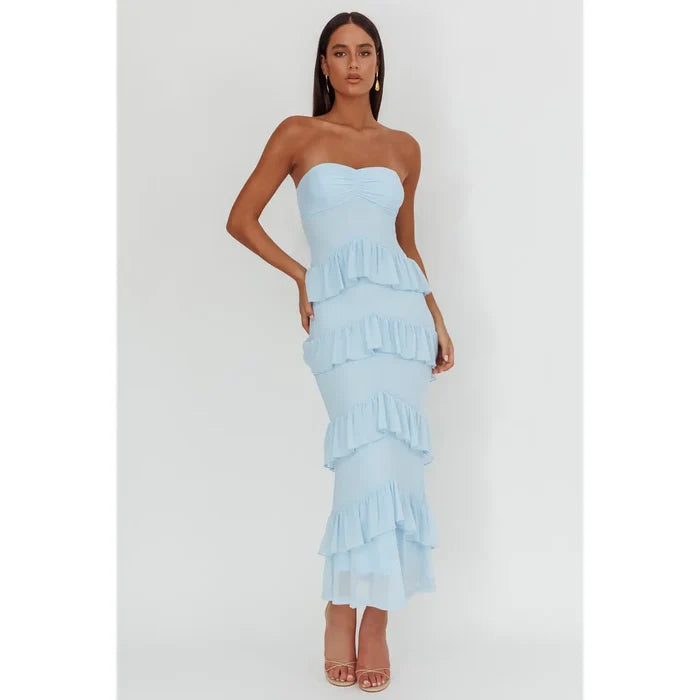 SWEETHEART STRAPLESS MAXI DRESS