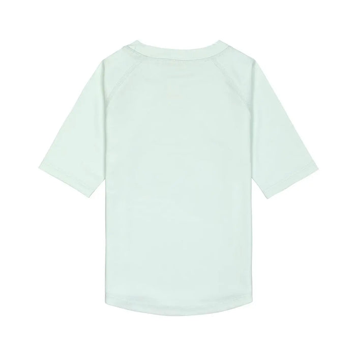 T-shirt anti-UV manches courtes Lässig - Fleurs vert écume - Lilinappy