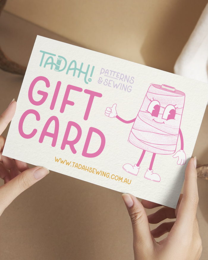 Tadah Patterns & Sewing - Gift Card
