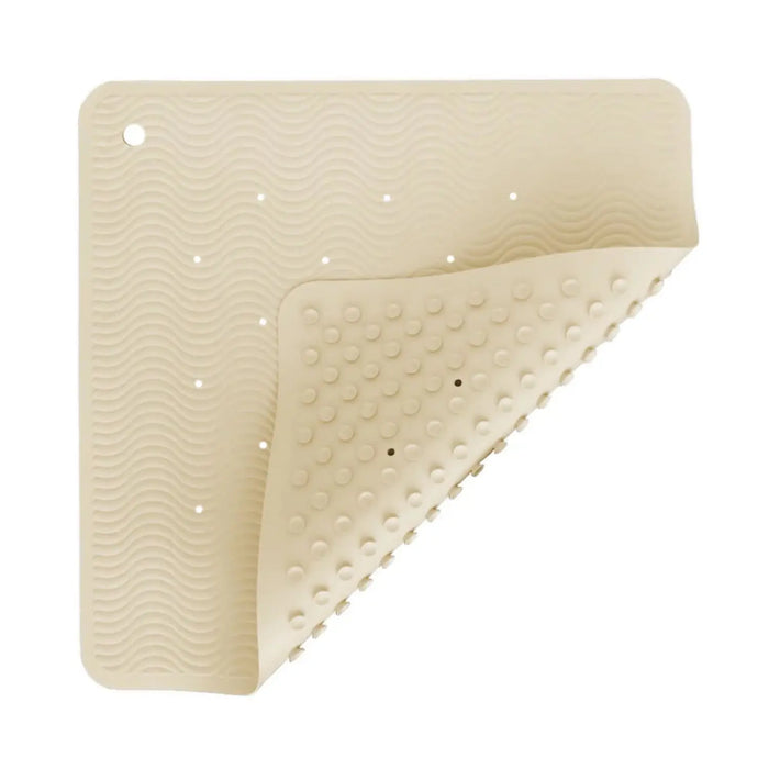 Tapis de bain en caoutchouc Hevea carré 52x52cm  - Sable