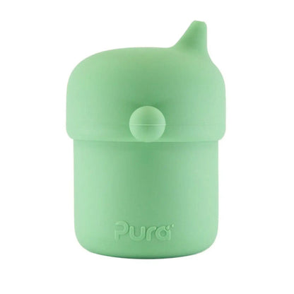 Tasses à bec en silicone Pura - Mint & Moss