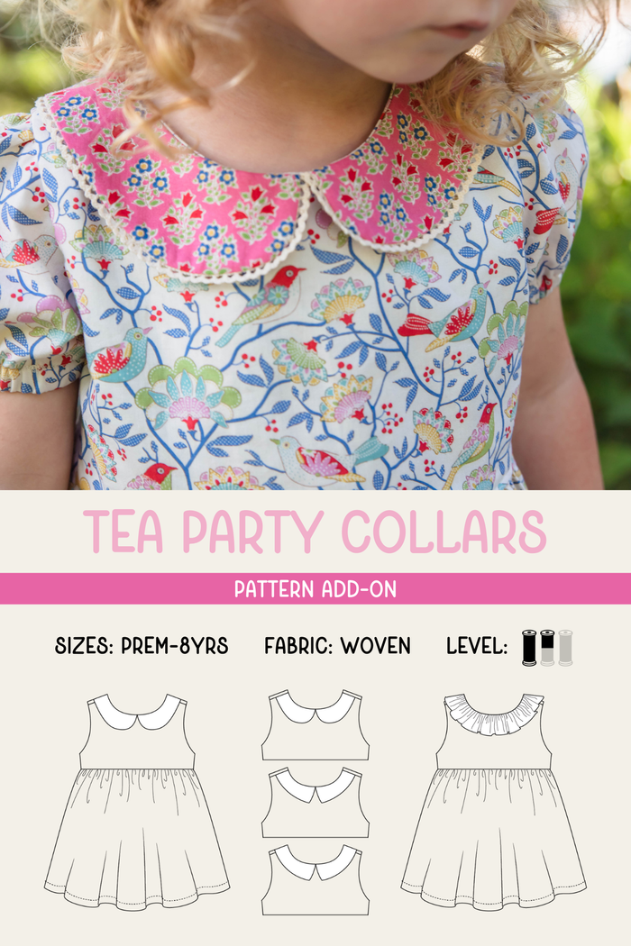 Tea Party Collar PDF Pattern ADD-ON