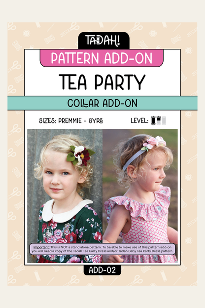 Tea Party Collar PDF Pattern ADD-ON