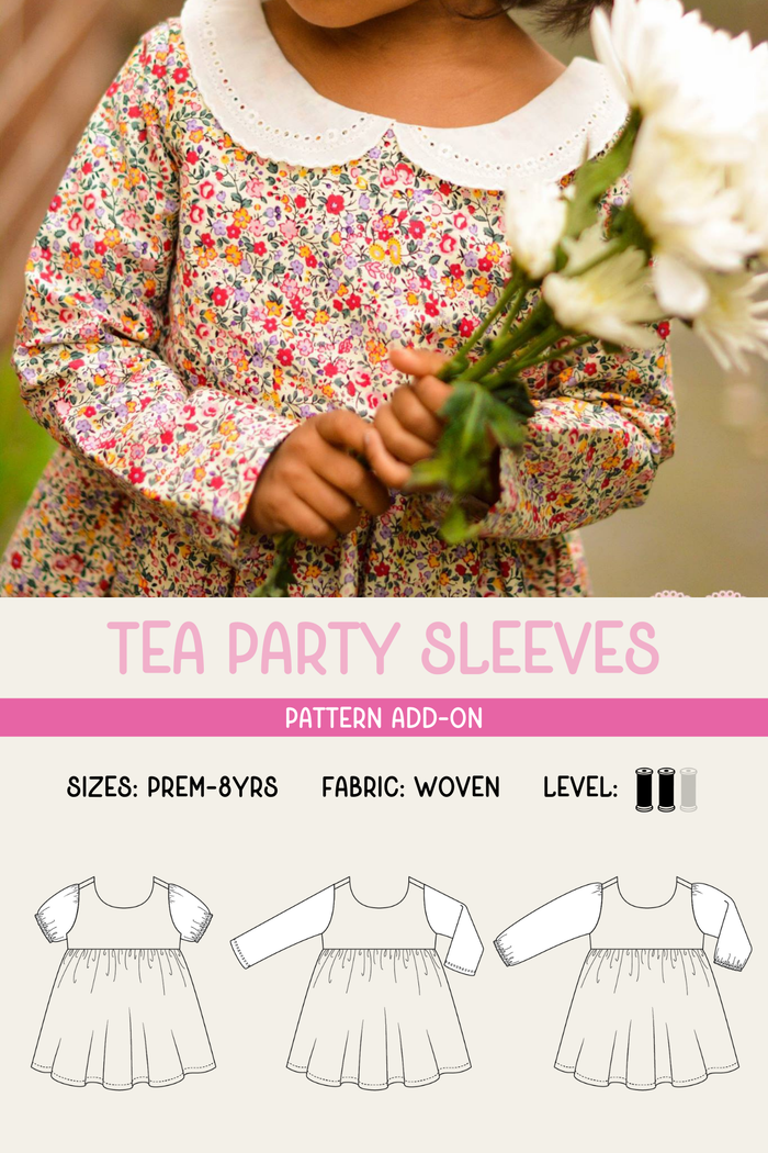 Tea Party Sleeve PDF Pattern ADD-ON