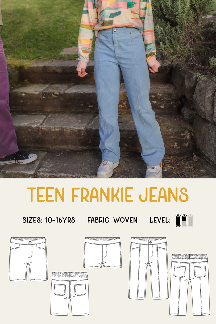 Teen Frankie Jeans Sewing Pattern