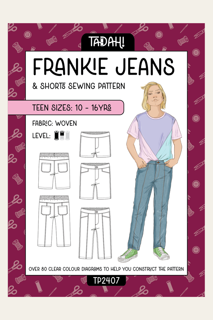 Teen Frankie Jeans Sewing Pattern