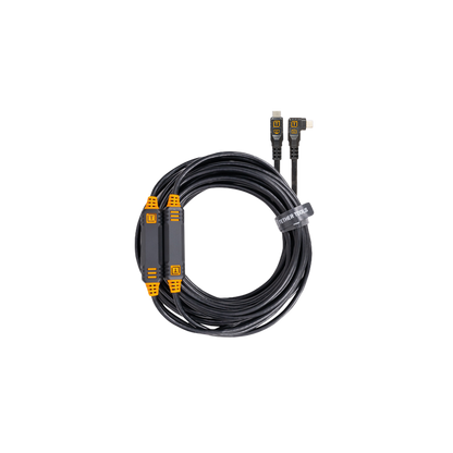 Tether Tools TetherPro USB-C to USB-C Straight to Right Angle Cable - 31' Length