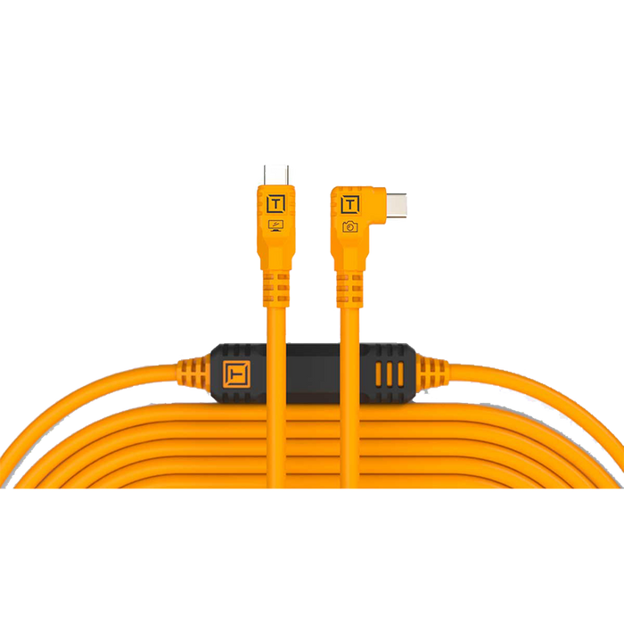 Tether Tools TetherPro USB-C to USB-C Straight to Right Angle Cable - 31' Length