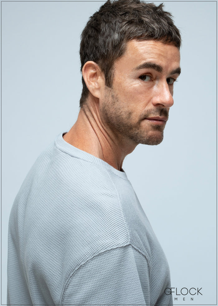 Textured Oversize T-Shirt - 110925