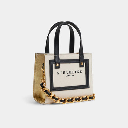 The Navigator - Black Micro Tote