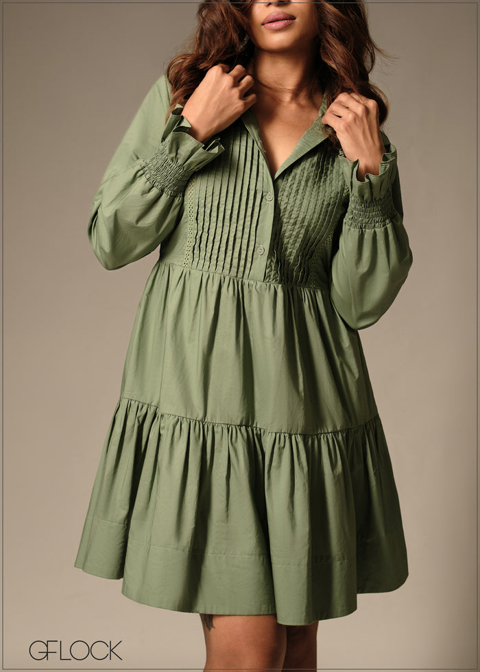 Tiered Mini Dress - 160126