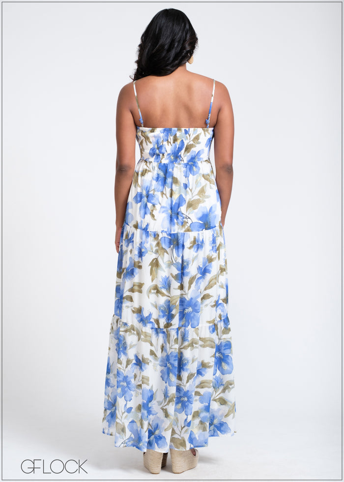 Tiered Mini Floral Maxi - 260525