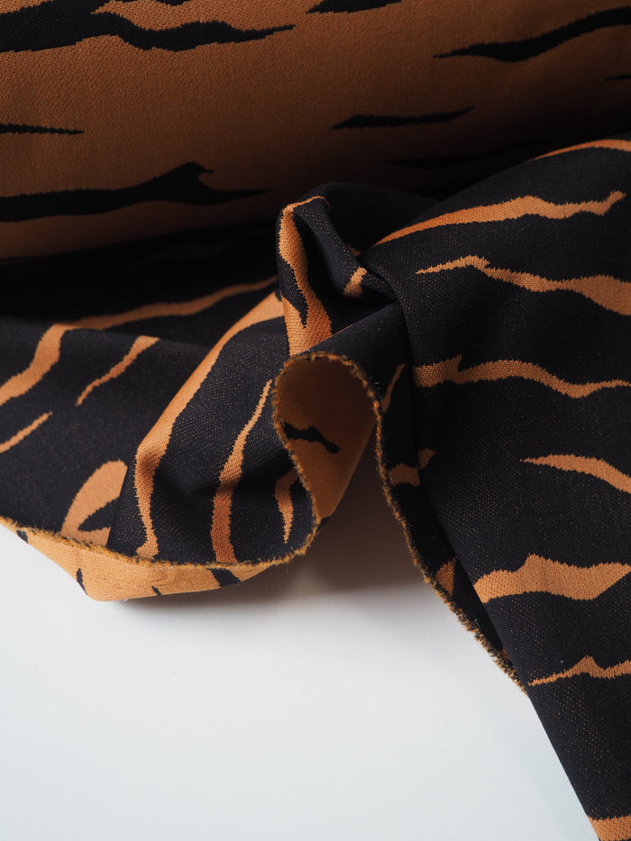 Tiger Double Faced Stretch Jacquard