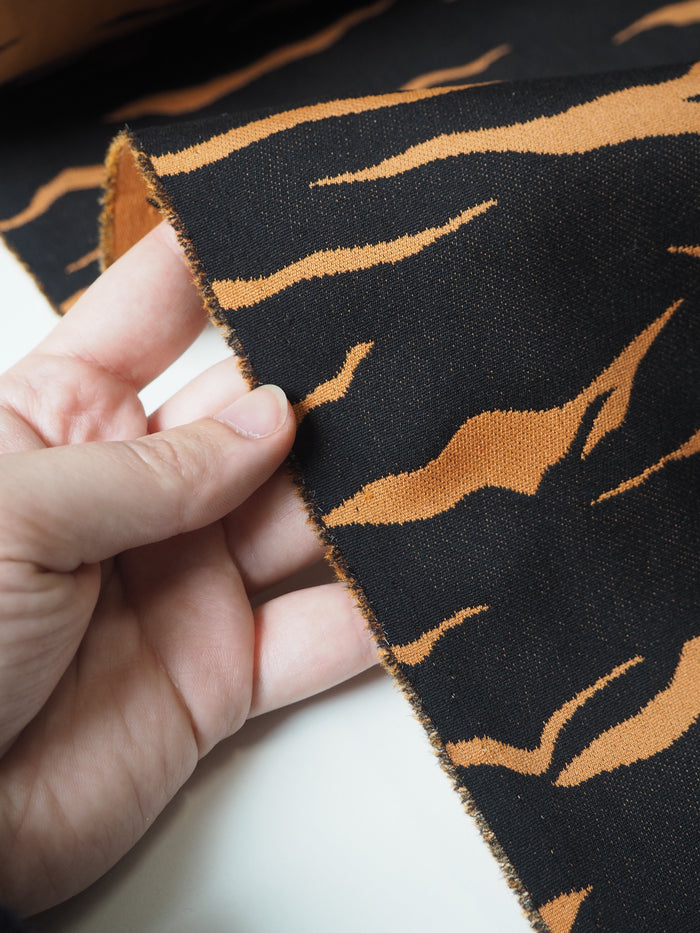 Tiger Double Faced Stretch Jacquard