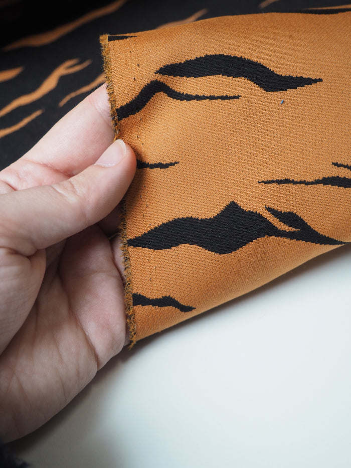 Tiger Double Faced Stretch Jacquard