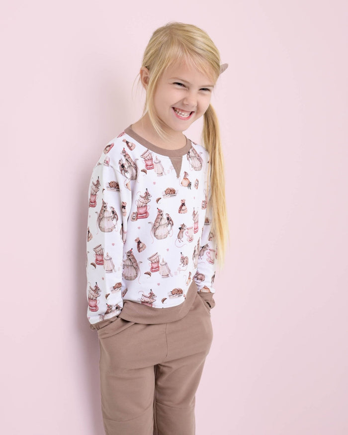Tiny Tea Time Kids Jogger Set - Jammie Session