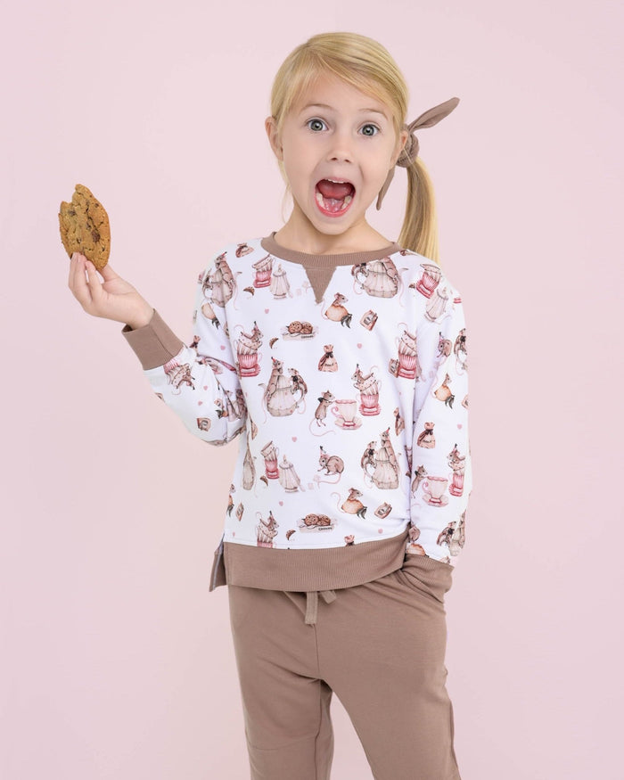 Tiny Tea Time Kids Jogger Set - Jammie Session
