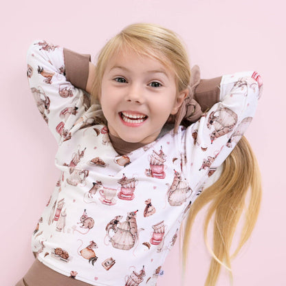 Tiny Tea Time Kids Jogger Set - Jammie Session