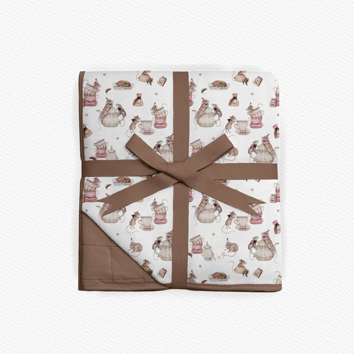 Tiny Tea Time Toddler Quilted Blanket - Jammie Session