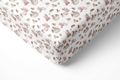 Tiny Tea Time Twin Fitted Sheet and Pillowcase Set - Jammie Session