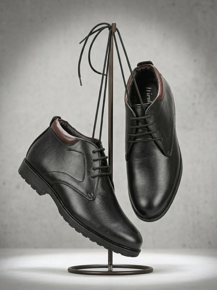 TokyoSole Classic Black Office Oxfords (HRLFR011BLK)