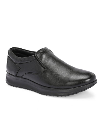 TokyoSole Signature Business Casual Shoes (HRLFR008BLK)