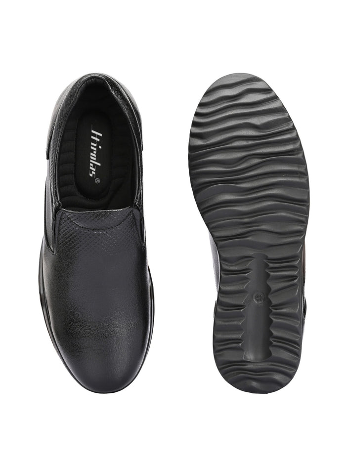 TokyoSole Signature Business Casual Shoes (HRLFR008BLK)