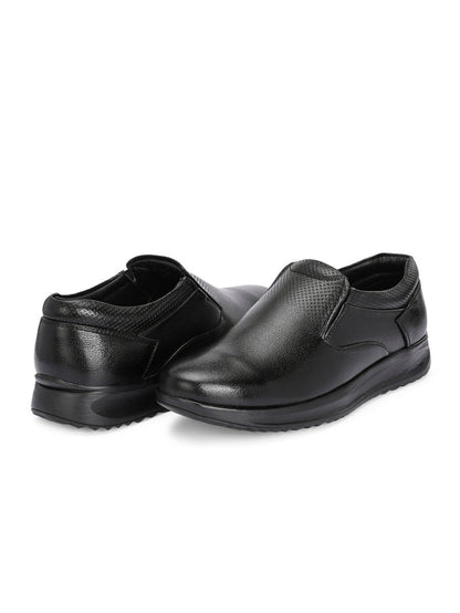 TokyoSole Signature Business Casual Shoes (HRLFR008BLK)