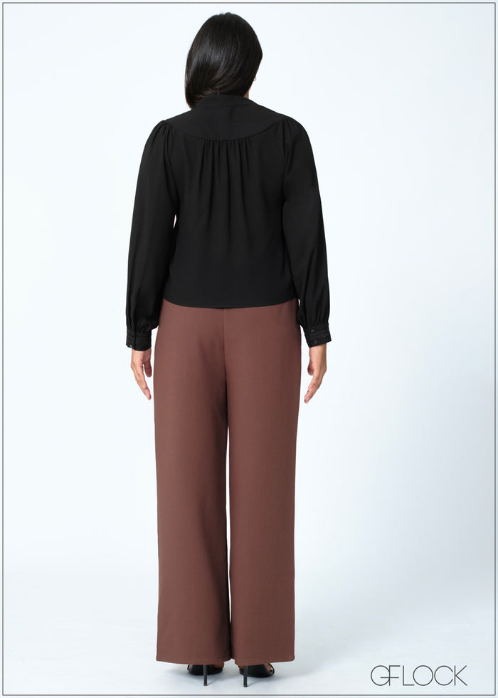Top With Lace Trim - 200625