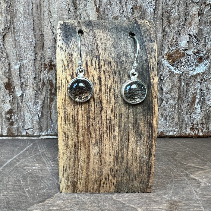 Tourmalinated Quartz Earrings