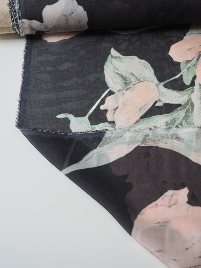 Tulip Floral Silk Chiffon