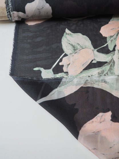 Tulip Floral Silk Chiffon