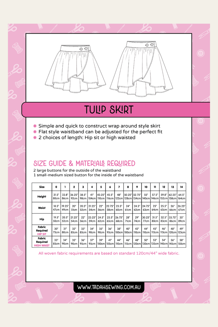 Tulip Skirt Sewing Pattern